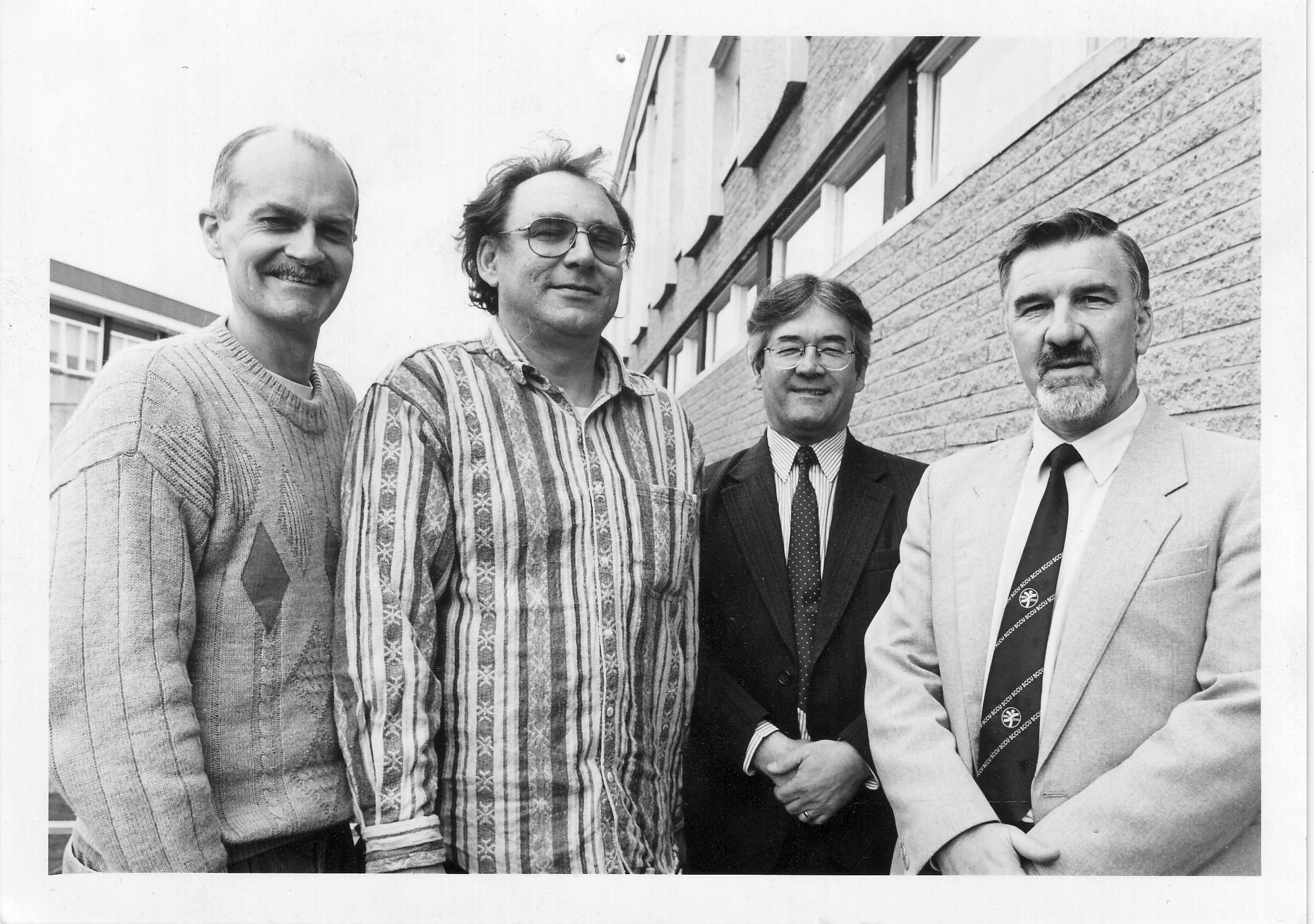 Mike Livesey, Jon Crowcroft, Tom Blyth (The Dean), Ron Morrison